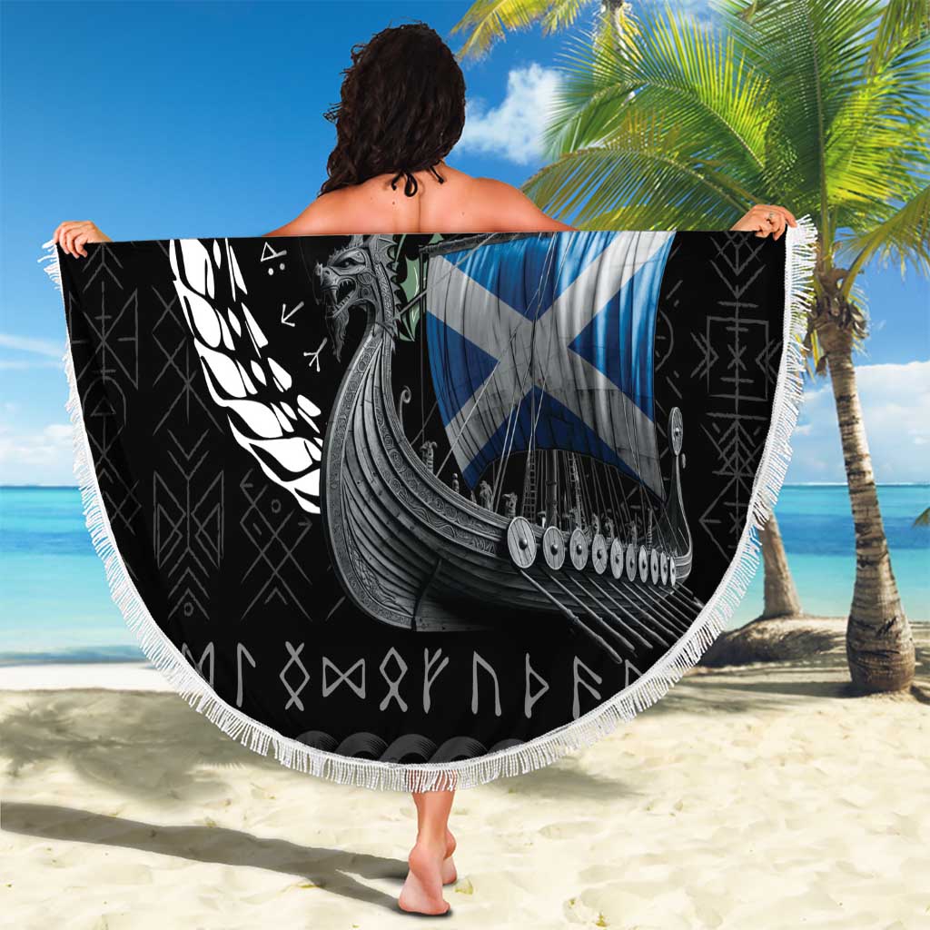Scotland Viking Drakkar Beach Blanket Viking Blood - Wonder Print Shop