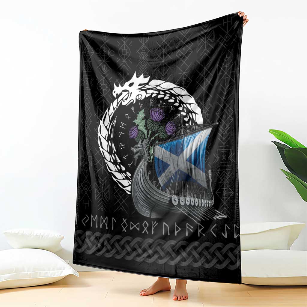 Scotland Viking Drakkar Blanket Viking Blood - Wonder Print Shop