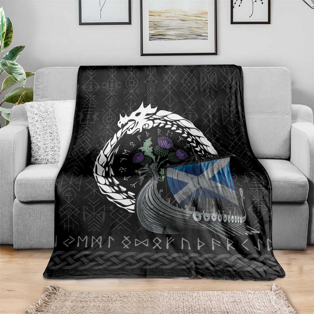 Scotland Viking Drakkar Blanket Viking Blood - Wonder Print Shop