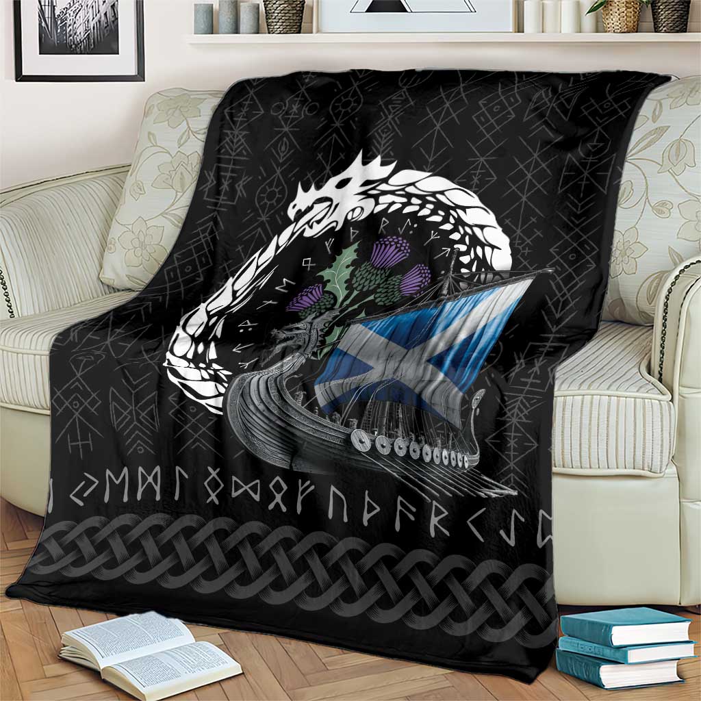 Scotland Viking Drakkar Blanket Viking Blood - Wonder Print Shop