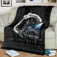 Scotland Viking Drakkar Blanket Viking Blood - Wonder Print Shop
