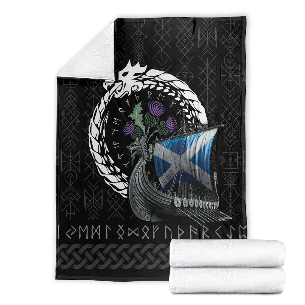 Scotland Viking Drakkar Blanket Viking Blood - Wonder Print Shop