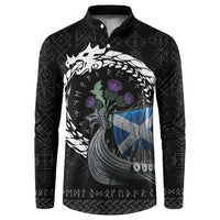 Scotland Viking Drakkar Button Sweatshirt Viking Blood - Wonder Print Shop