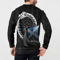 Scotland Viking Drakkar Button Sweatshirt Viking Blood - Wonder Print Shop