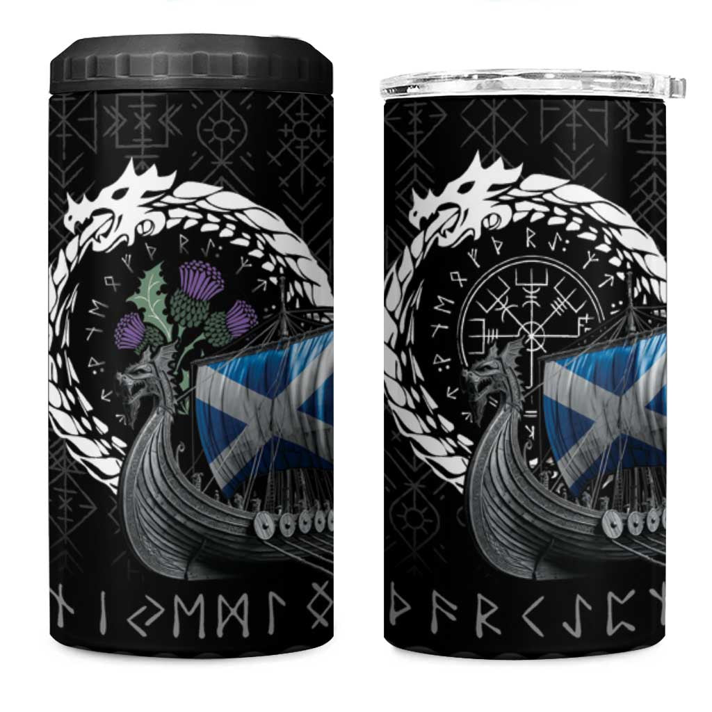 Scotland Viking Drakkar 4 in 1 Can Cooler Tumbler Viking Blood - Wonder Print Shop