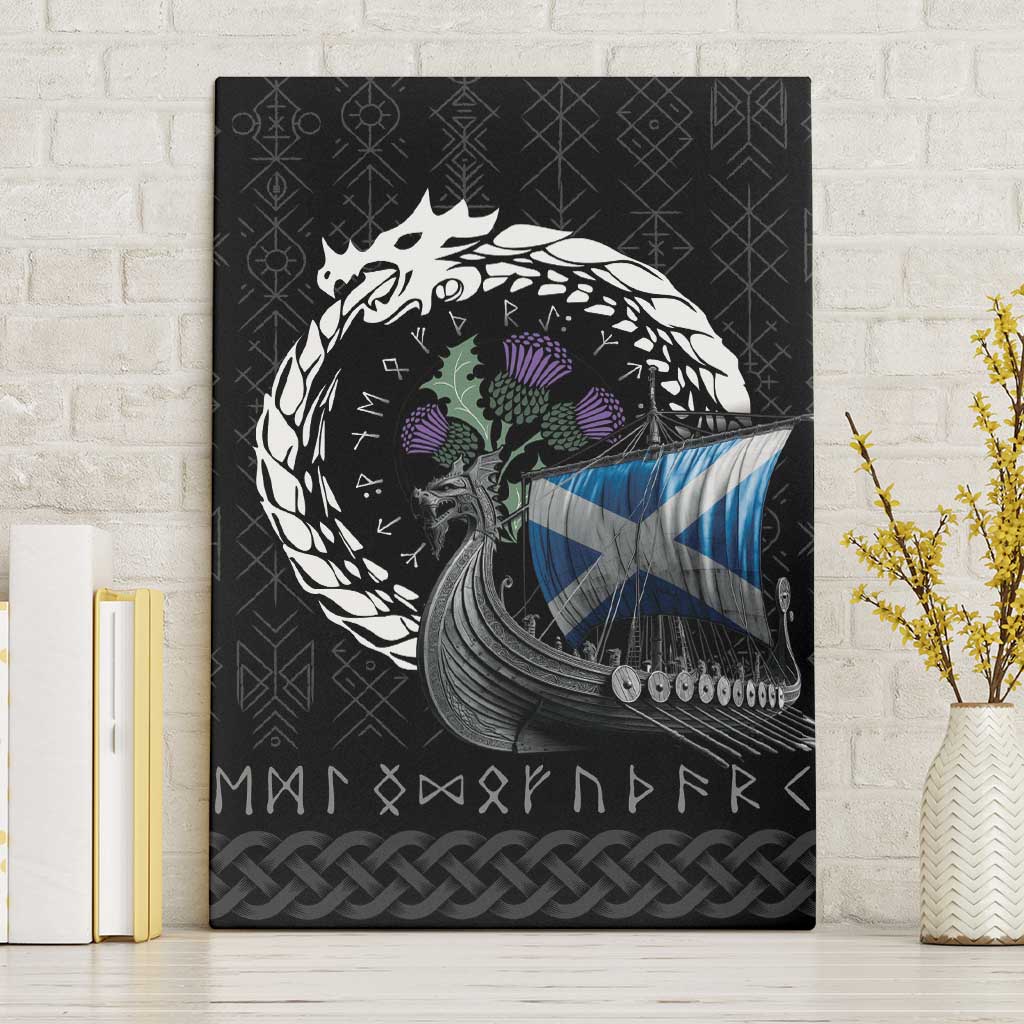 Scotland Viking Drakkar Canvas Wall Art Viking Blood - Wonder Print Shop