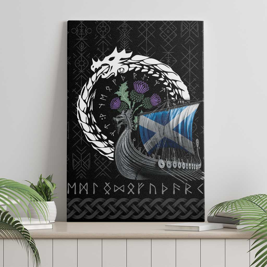Scotland Viking Drakkar Canvas Wall Art Viking Blood - Wonder Print Shop