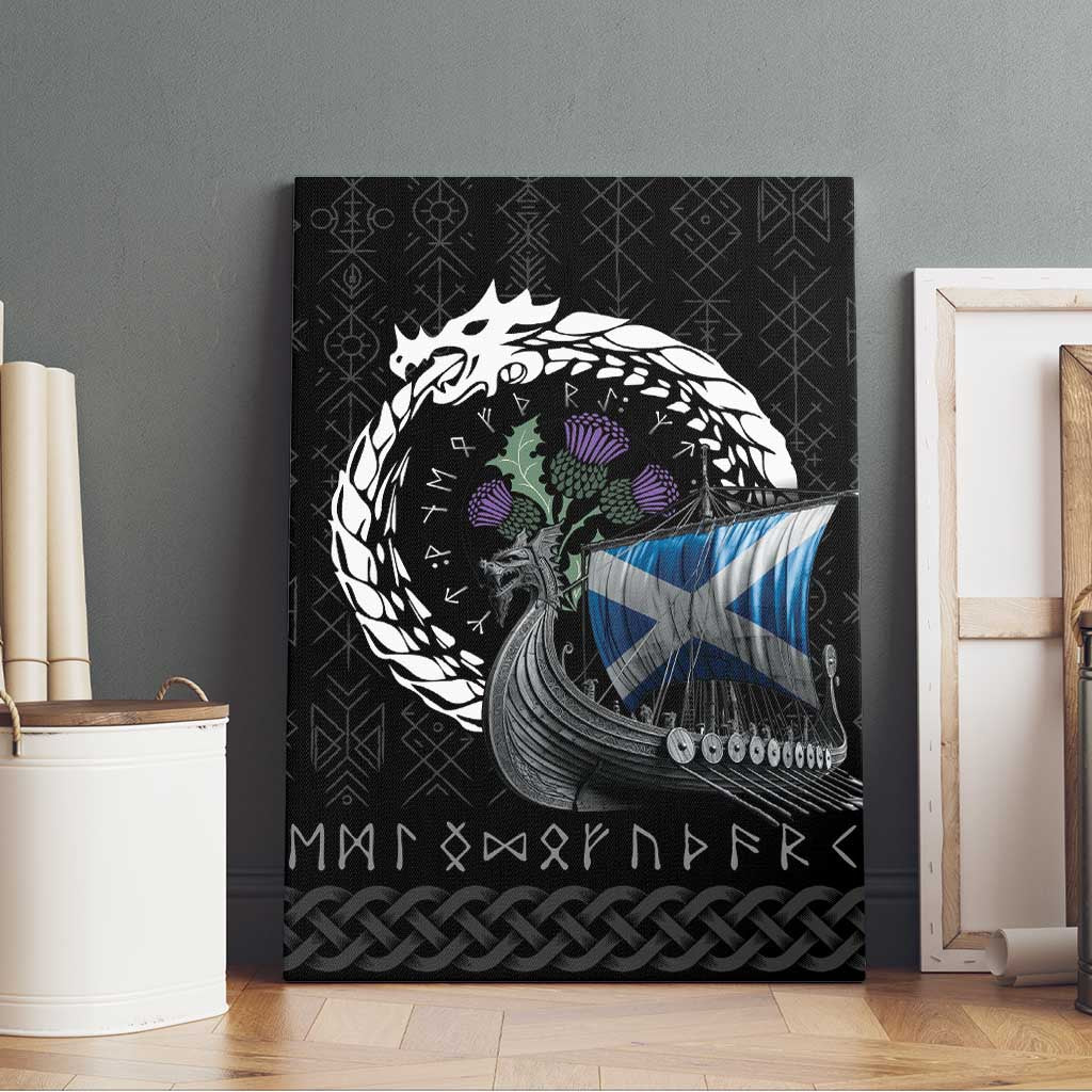 Scotland Viking Drakkar Canvas Wall Art Viking Blood - Wonder Print Shop