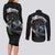 Scotland Viking Drakkar Couples Matching Long Sleeve Bodycon Dress and Long Sleeve Button Shirt Viking Blood - Wonder Print Shop