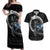 Scotland Viking Drakkar Couples Matching Off Shoulder Maxi Dress and Hawaiian Shirt Viking Blood - Wonder Print Shop
