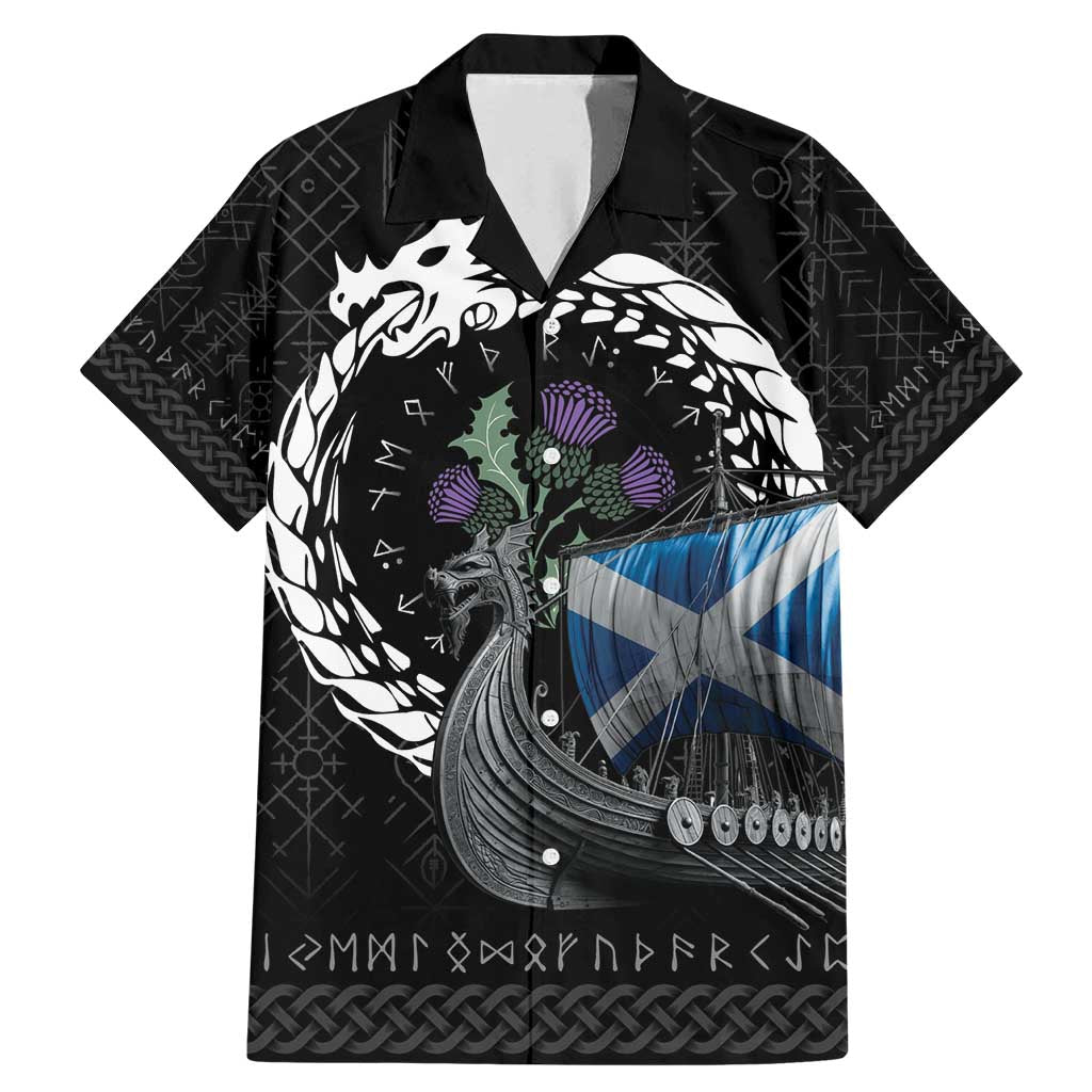 Scotland Viking Drakkar Family Matching Mermaid Dress and Hawaiian Shirt Viking Blood - Wonder Print Shop