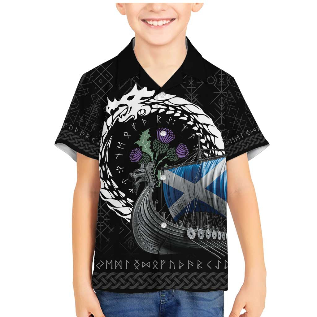 Scotland Viking Drakkar Family Matching Mermaid Dress and Hawaiian Shirt Viking Blood - Wonder Print Shop