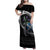 Scotland Viking Drakkar Family Matching Off Shoulder Maxi Dress and Hawaiian Shirt Viking Blood - Wonder Print Shop