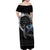 Scotland Viking Drakkar Family Matching Off Shoulder Maxi Dress and Hawaiian Shirt Viking Blood - Wonder Print Shop