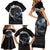 Scotland Viking Drakkar Family Matching Short Sleeve Bodycon Dress and Hawaiian Shirt Viking Blood - Wonder Print Shop
