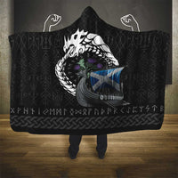 Scotland Viking Drakkar Hooded Blanket Viking Blood - Wonder Print Shop