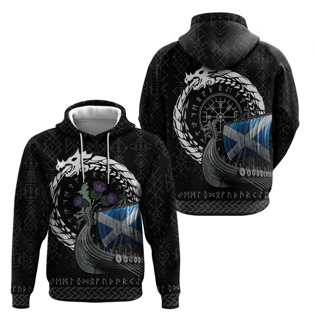 Scotland Viking Drakkar Hoodie Viking Blood - Wonder Print Shop