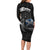 Scotland Viking Drakkar Long Sleeve Bodycon Dress Viking Blood - Wonder Print Shop