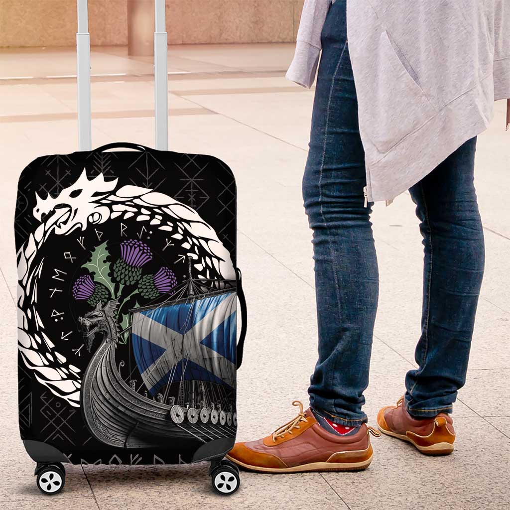 Scotland Viking Drakkar Luggage Cover Viking Blood - Wonder Print Shop