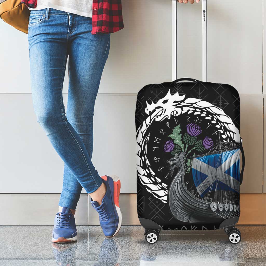 Scotland Viking Drakkar Luggage Cover Viking Blood - Wonder Print Shop