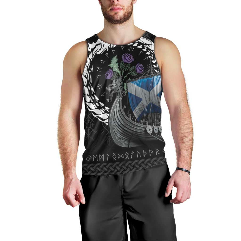 Scotland Viking Drakkar Men Tank Top Viking Blood - Wonder Print Shop