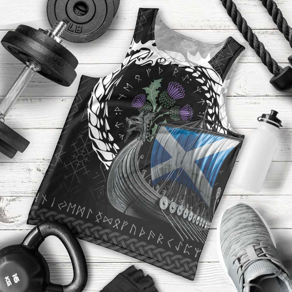 Scotland Viking Drakkar Men Tank Top Viking Blood - Wonder Print Shop