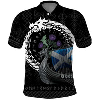 Scotland Viking Drakkar Polo Shirt Viking Blood - Wonder Print Shop