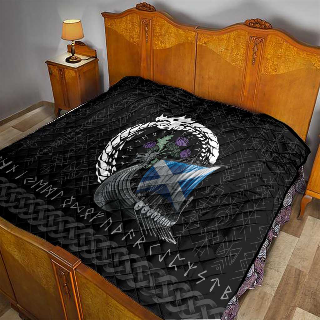 Scotland Viking Drakkar Quilt Viking Blood - Wonder Print Shop