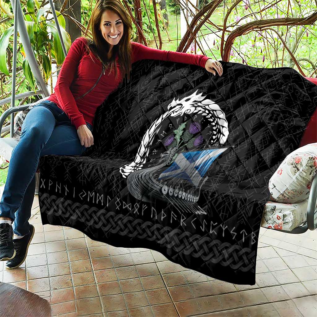 Scotland Viking Drakkar Quilt Viking Blood - Wonder Print Shop