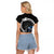 Scotland Viking Drakkar Raglan Cropped T Shirt Viking Blood - Wonder Print Shop