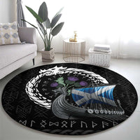 Scotland Viking Drakkar Round Carpet Viking Blood - Wonder Print Shop