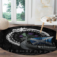 Scotland Viking Drakkar Round Carpet Viking Blood - Wonder Print Shop