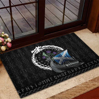 Scotland Viking Drakkar Rubber Doormat Viking Blood - Wonder Print Shop