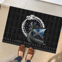 Scotland Viking Drakkar Rubber Doormat Viking Blood - Wonder Print Shop