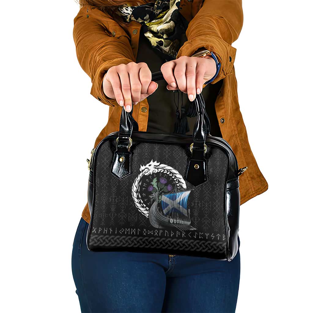 Scotland Viking Drakkar Shoulder Handbag Viking Blood - Wonder Print Shop