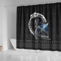 Scotland Viking Drakkar Shower Curtain Viking Blood - Wonder Print Shop