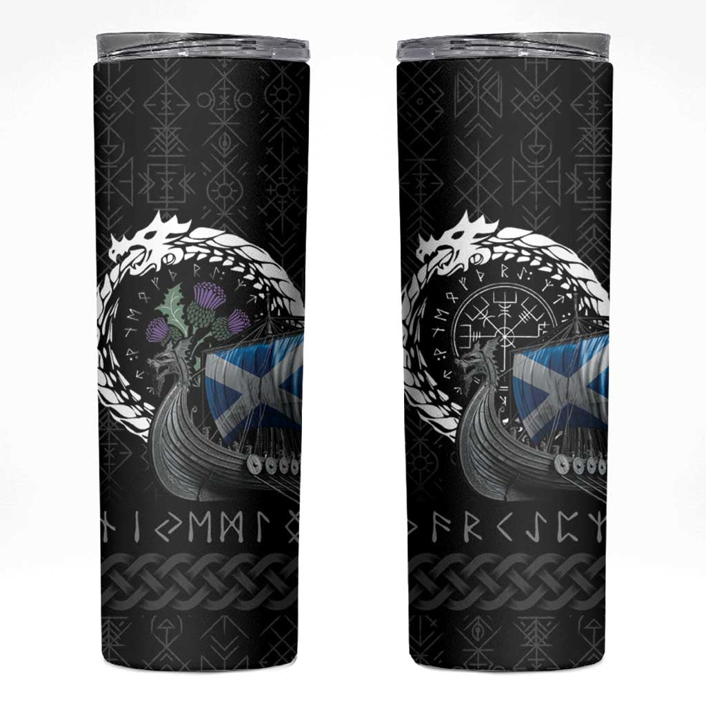 Scotland Viking Drakkar Skinny Tumbler Viking Blood - Wonder Print Shop