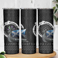 Scotland Viking Drakkar Skinny Tumbler Viking Blood - Wonder Print Shop