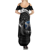 Scotland Viking Drakkar Summer Maxi Dress Viking Blood - Wonder Print Shop