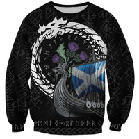 Scotland Viking Drakkar Sweatshirt Viking Blood - Wonder Print Shop
