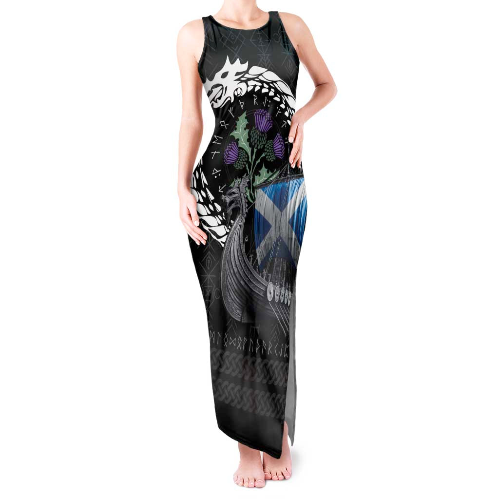 Scotland Viking Drakkar Tank Maxi Dress Viking Blood - Wonder Print Shop