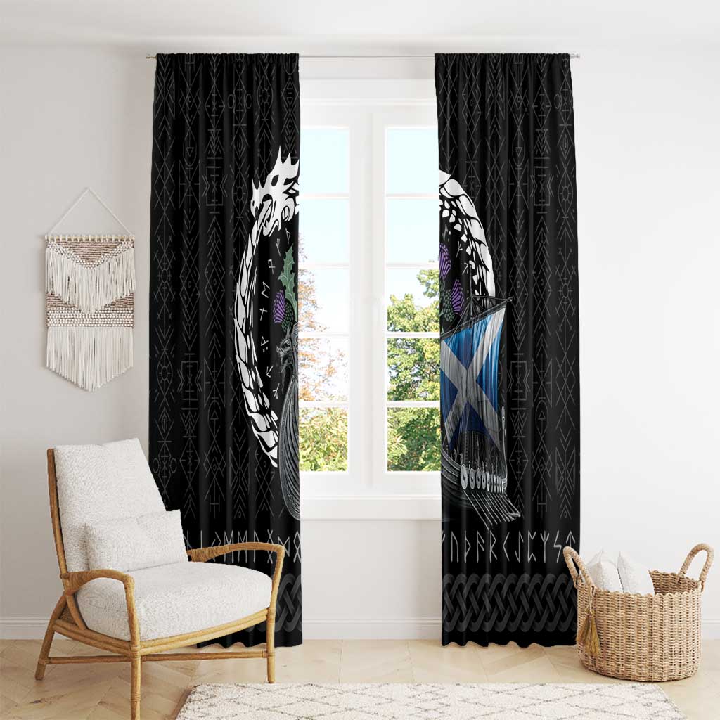 Scotland Viking Drakkar Window Curtain Viking Blood - Wonder Print Shop
