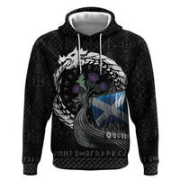 Scotland Viking Drakkar Zip Hoodie Viking Blood - Wonder Print Shop
