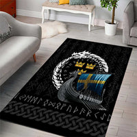 Sweden Viking Drakkar Area Rug Viking Blood - Wonder Print Shop