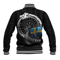 Sweden Viking Drakkar Baseball Jacket Viking Blood - Wonder Print Shop