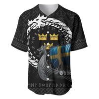 Sweden Viking Drakkar Baseball Jersey Viking Blood - Wonder Print Shop
