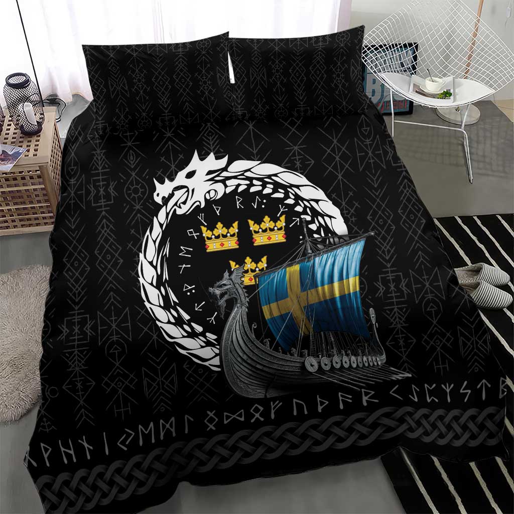 Sweden Viking Drakkar Bedding Set Viking Blood - Wonder Print Shop