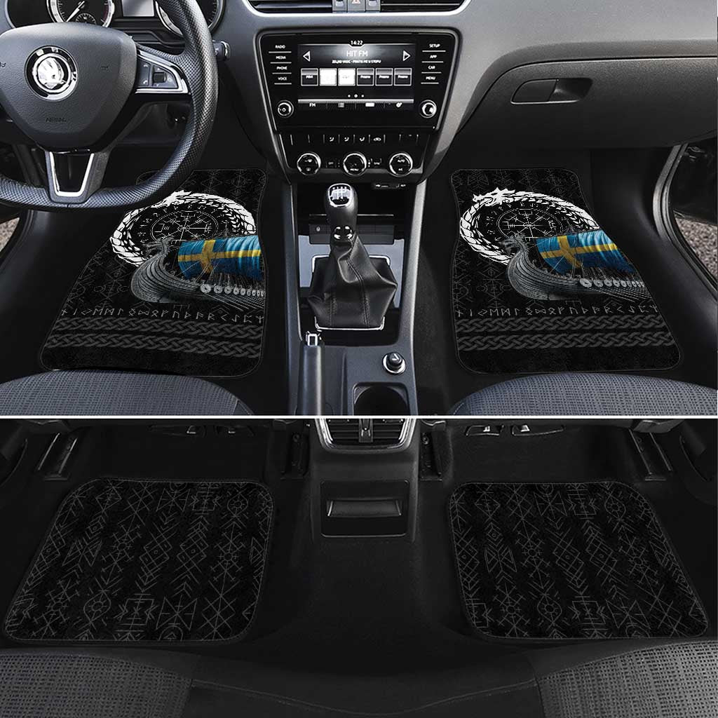 Sweden Viking Drakkar Car Mats Viking Blood - Wonder Print Shop