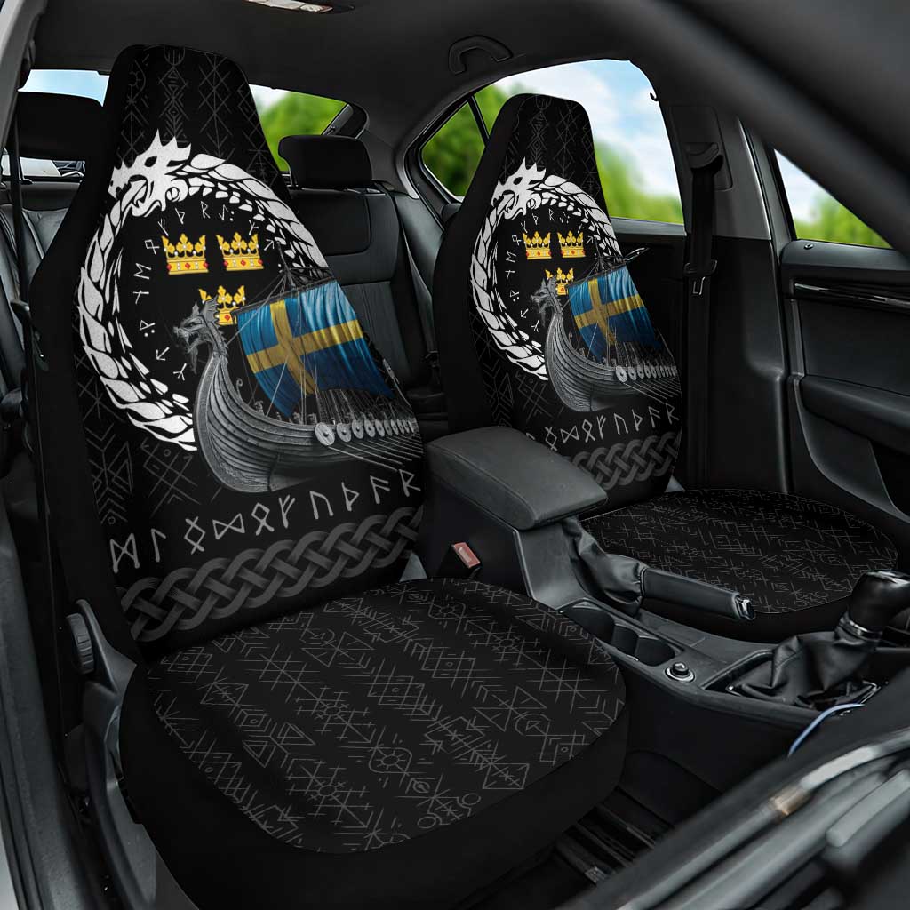 Sweden Viking Drakkar Car Seat Cover Viking Blood - Wonder Print Shop