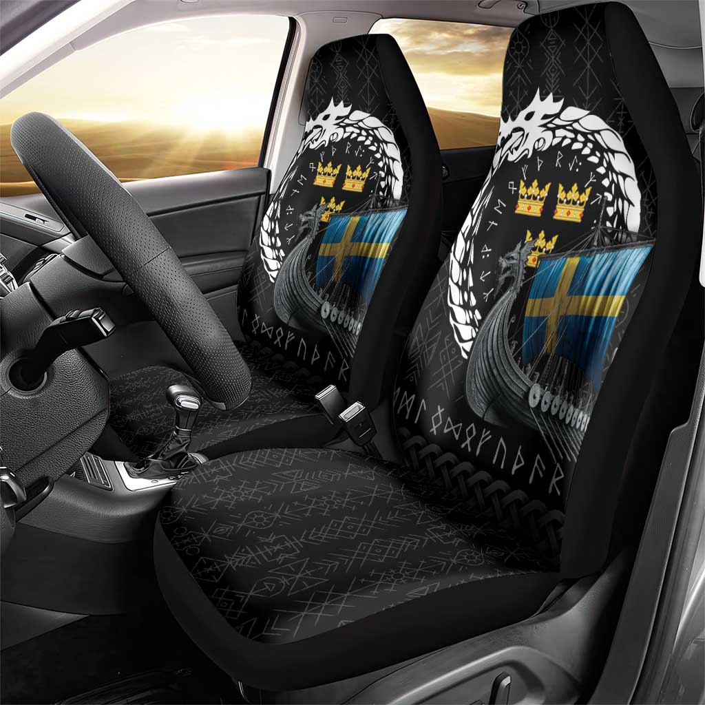 Sweden Viking Drakkar Car Seat Cover Viking Blood - Wonder Print Shop